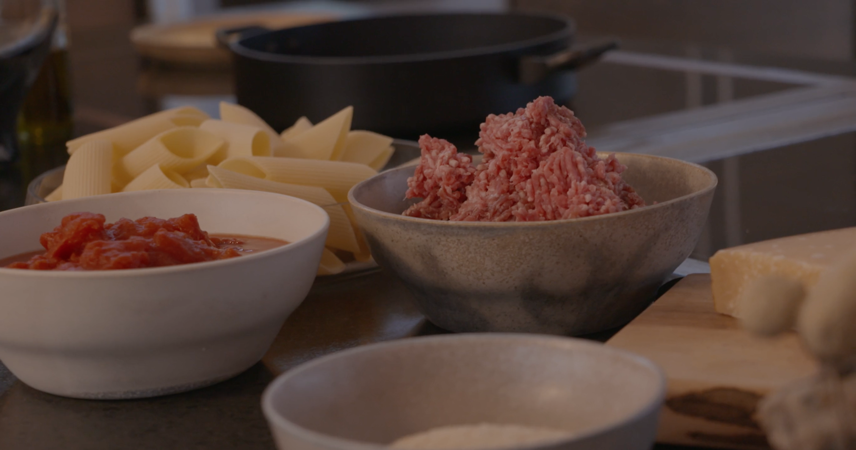 Pasta og kødboller2