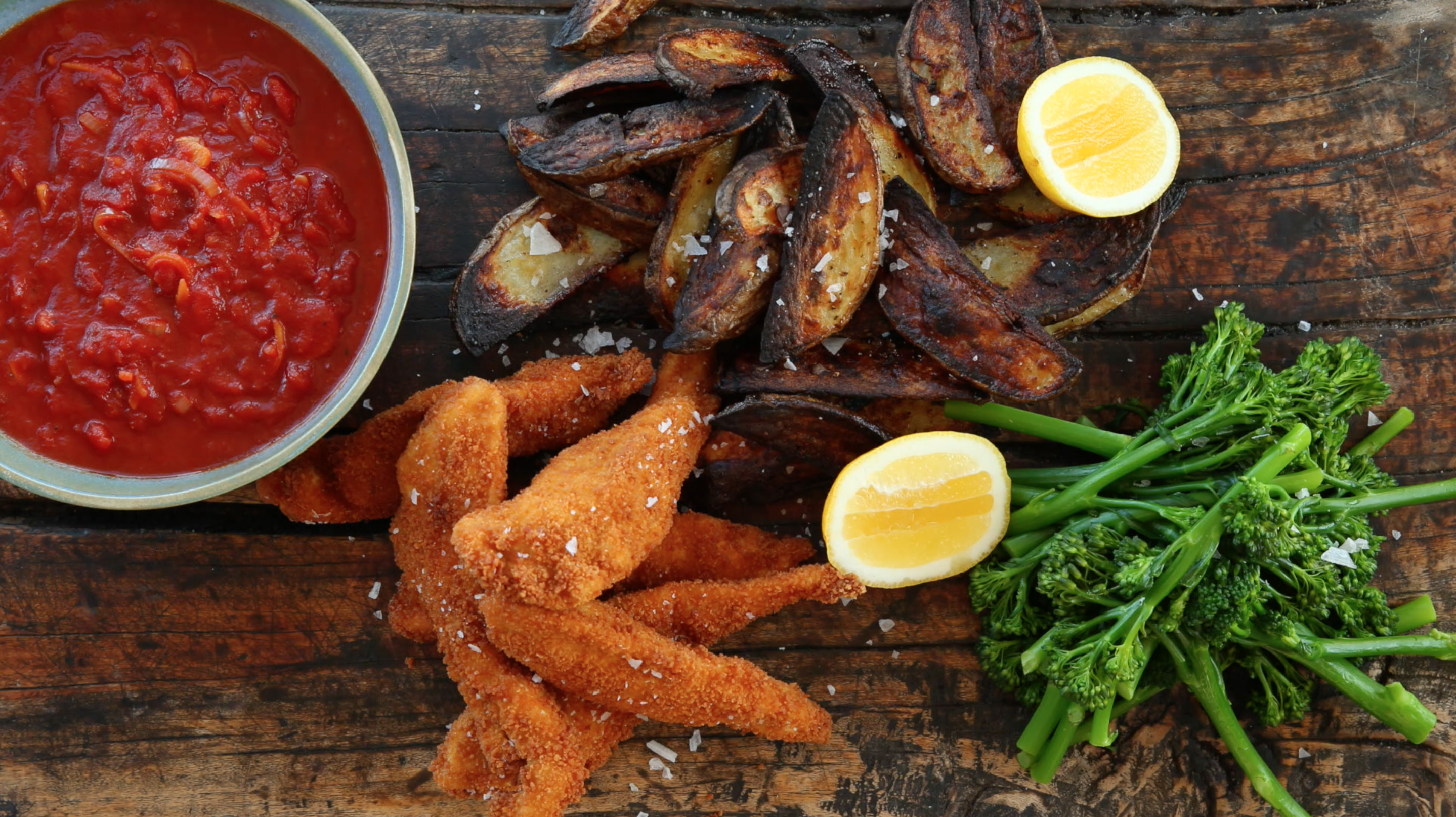 Sprød kylling og sur/sød tomat1