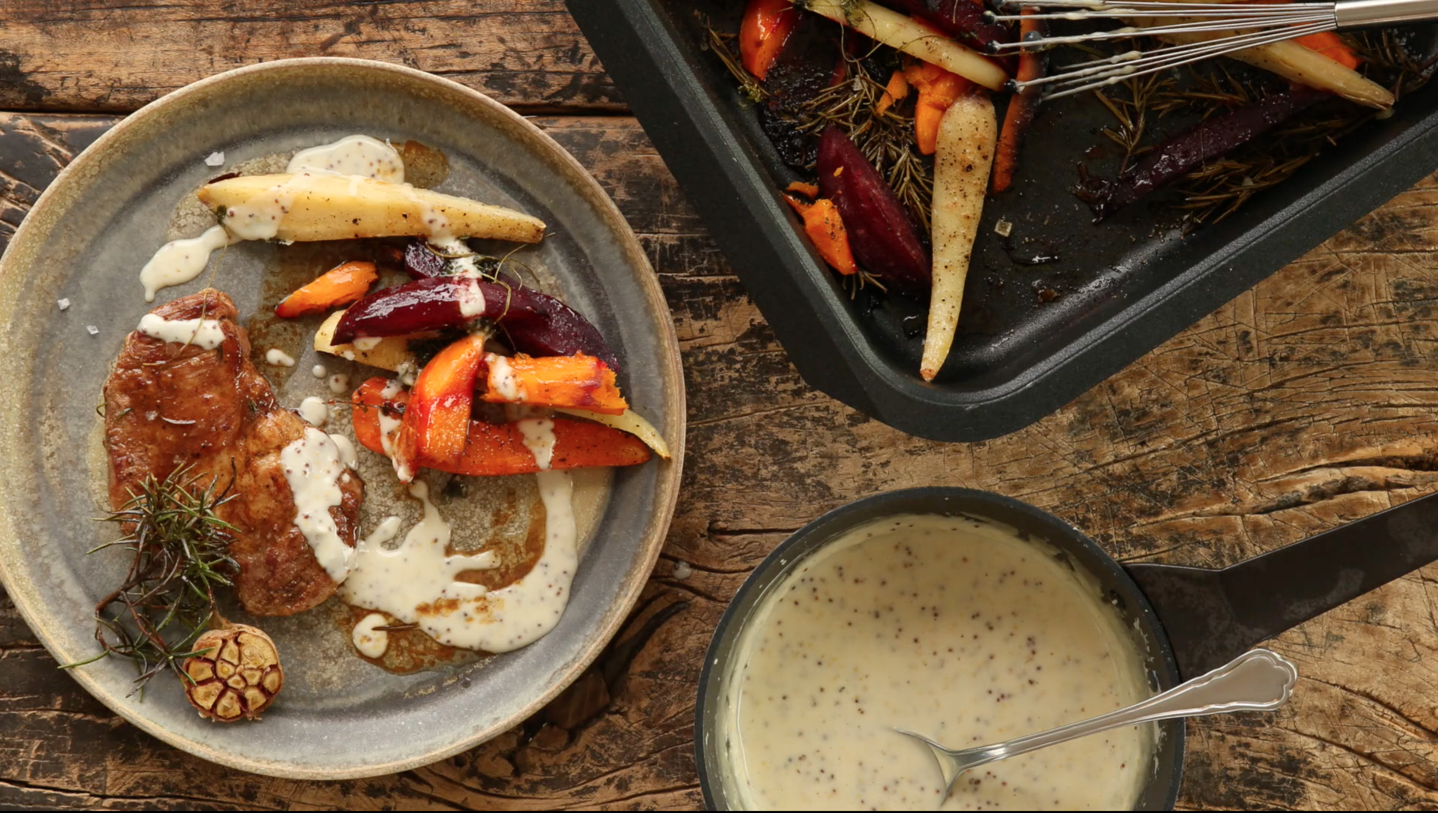 Kotelet og røgede rodfrugter1