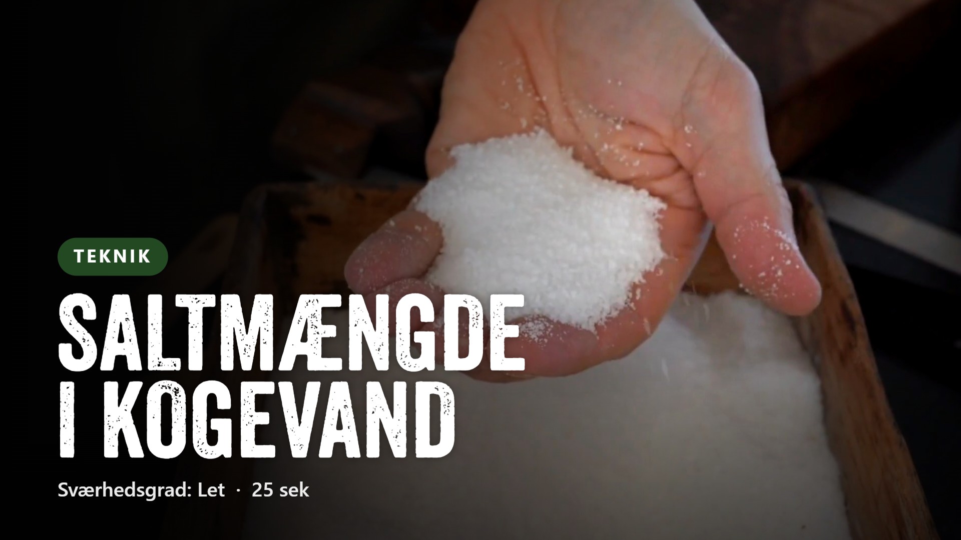 Saltmængde i kogevand
